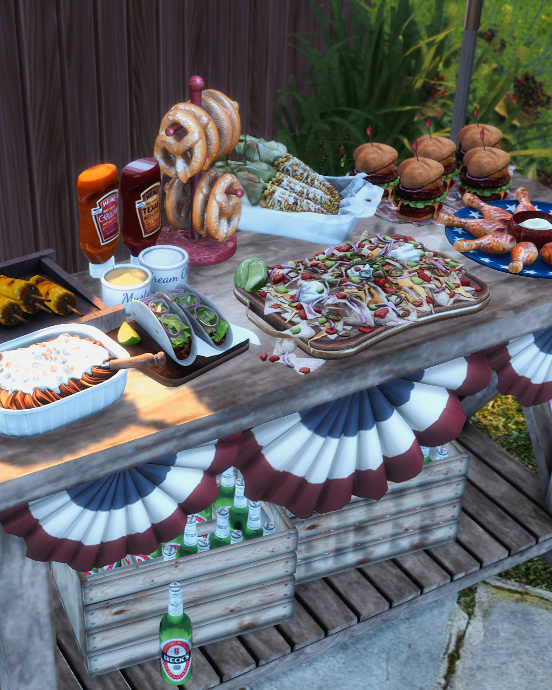 4th of July Backyard Party Room – Sims 4 Download – Katesimblr